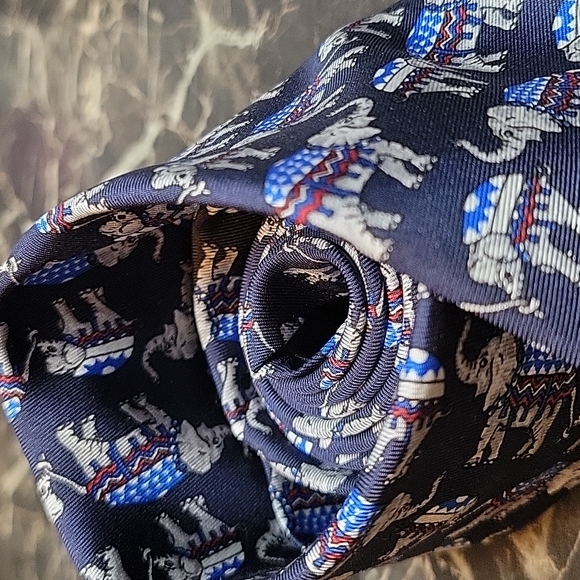 Cravate Beaufort Tie Rack 100% Silk Thaïlande Elephant Thailand transport - Picture 2 of 6